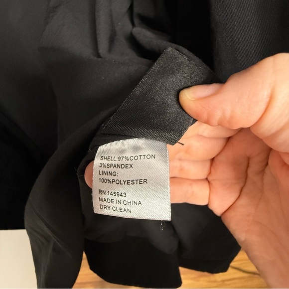 Toccin X Rent the Runway - black Trench Wrap Dress with Belt - size 2 - Picture 7 of 11